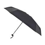 Elements 39" Recycled Manual Mini Folding Umbrella - Black - 1