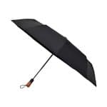 Elements 46" Recycled Auto Open & Close Executive Folding Umbrella - Black - 1