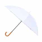 Elements 50" Recycled Auto Open Hospitality Umbrella - White - 1