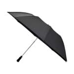 Elements 58" Recycled Auto Open Travel Folding Umbrella - Black - 1