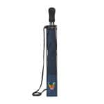 Elements 58" Recycled Auto Open Travel Folding Umbrella - Navy - 3