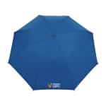 Elements 58" Recycled Auto Open Travel Folding Umbrella - Royal Blue - 2