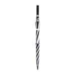 Elements 60" Recycled Auto Open Double Canopy Golf Umbrella - Black-White - 3