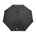 Elements 60" Recycled Auto Open Golf Umbrella - Black - 2