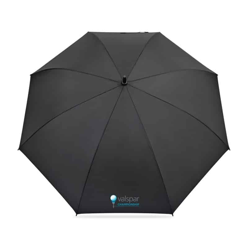 Elements 60" Recycled Auto Open Golf Umbrella - Black - 2