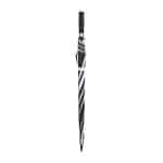 Elements 60" Recycled Auto Open Golf Umbrella - Black-White - 2