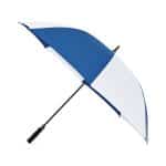 Elements 60" Recycled Auto Open Golf Umbrella - Royal-White - 1