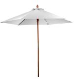 7' Bamboo Recycled Market Umbrella - 1