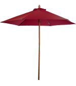 7' Wooden Market Umbrella - 1