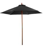 7' Wooden Market Umbrella - 2