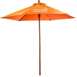 7' Wooden Market Umbrella