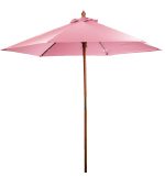 7' Wooden Market Umbrella - 4