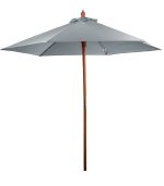 7' Wooden Market Umbrella - 6