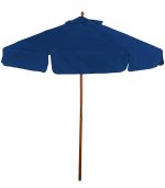7' Wooden Market Umbrella with Valence - 1