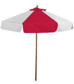 7' Wooden Market Umbrella with Valence - 5