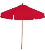 7' Wooden Market Umbrella with Valence - 6