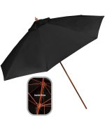 9' Wooden Polyester Market Umbrella - 2