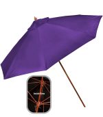 9' Wooden Polyester Market Umbrella - 3