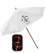 9' Wooden Polyester Market Umbrella - 8