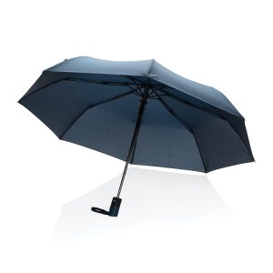21" Impact AWARE™ RPET 190T Mini Auto Open Umbrella - Navy