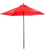 7' Bamboo Recycled Market Umbrella - 2
