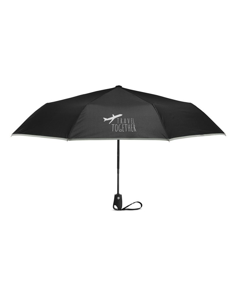 42" Auto-Open Umbrella With Reflective Trim