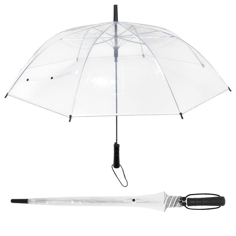 Panorama 46" Arc Auto-Open Clear Umbrella - 1