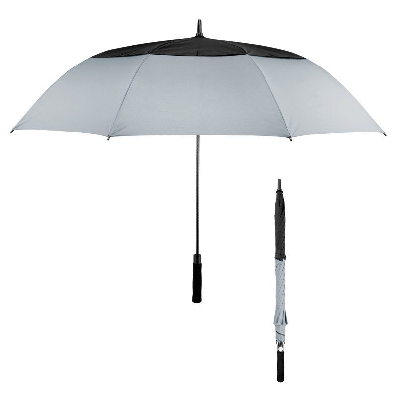 60" Arc Vented Umbrella With 100% Rpet Canopy - 1