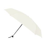 Elements 39" Recycled rPET Manual Mini Folding Umbrella - Cream - 1