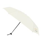 Elements 39" Recycled rPET Manual Mini Folding Umbrella - Cream