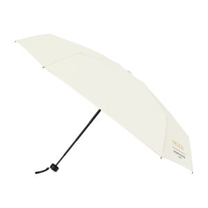 Elements 39" Recycled rPET Manual Mini Folding Umbrella - Cream
