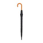 Elements 50" Recycled rPET Auto Open Hospitality Umbrella - Black - 3