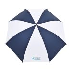 Elements 60" Recycled rPET Auto Open Golf Umbrella - Navy-White - 2