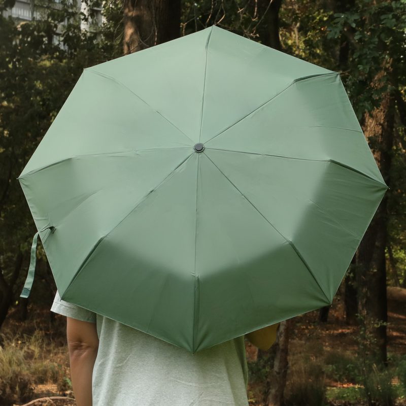 40'' Arc Gem Wooden Handle Automatic Umbrella - 1