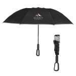46" Arc Telescopic Inversion Umbrella With Carabiner Handle And 100% Rpet Canopy - 2