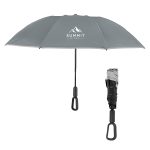 46" Arc Telescopic Inversion Umbrella With Carabiner Handle And 100% Rpet Canopy - 6