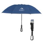 46" Arc Telescopic Inversion Umbrella With Carabiner Handle And 100% Rpet Canopy - 9