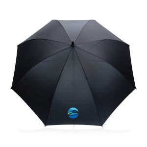 30" Impact AWARE RPET 190T Storm Proof Umbrella - Black