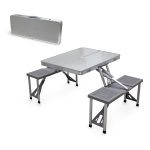 Aluminum Folding Picnic Table w/Four Seats - 3