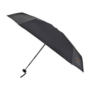 Elements 39" Recycled rPET Manual Mini Folding Umbrella - Black