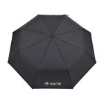 Elements 43" Recycled rPET Manual Folding Umbrella - Black - 2