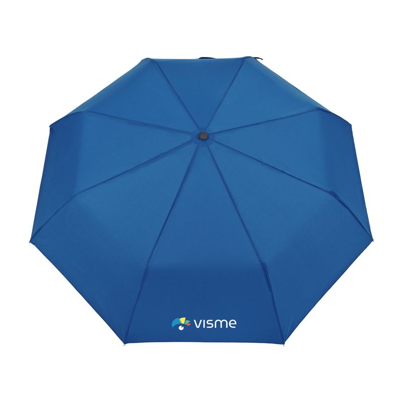 Elements 43" Recycled rPET Manual Folding Umbrella - Royal Blue - 2