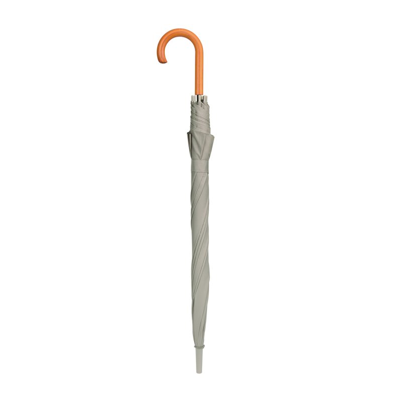 Elements 50" Recycled rPET Auto Open Hospitality Umbrella - Tan - 2